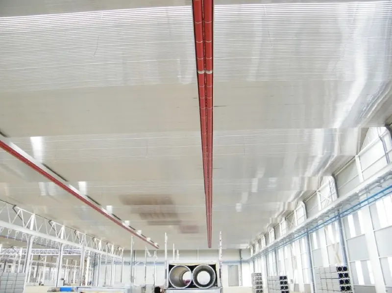 Calefacción de taller ferroviario en Cocheras AVE Adif, Valladolid