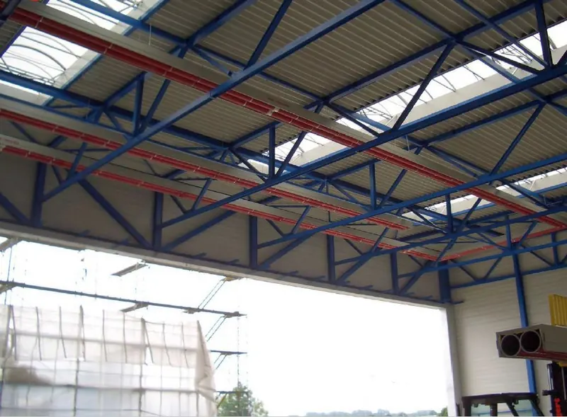 Calefacción de hangar en Hangar Aero Dienst, Alemania