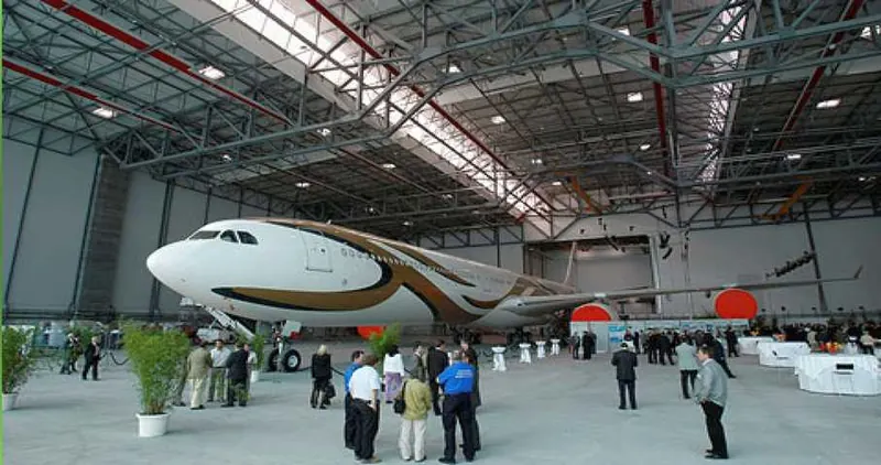 Calefacción de hangar en Hangar Jet Aviation, Basilea (Suiza)
