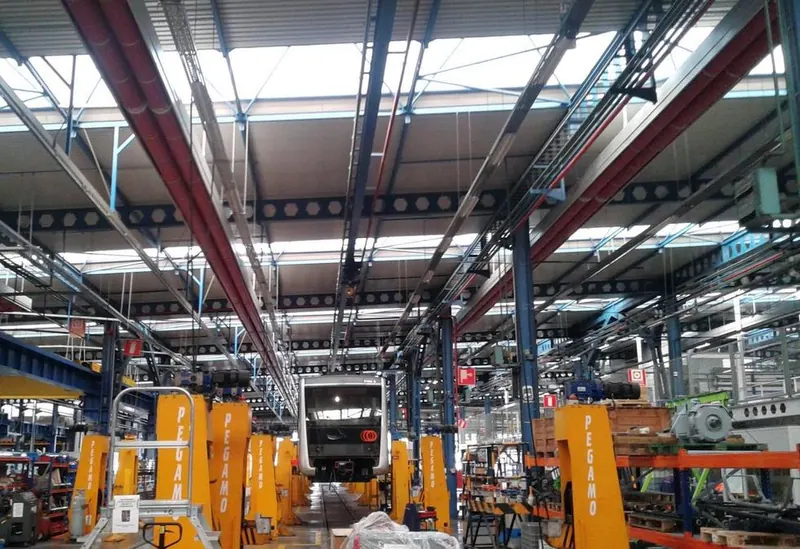 Calefacción radiante en Metro Bilbao, Talleres (2014)