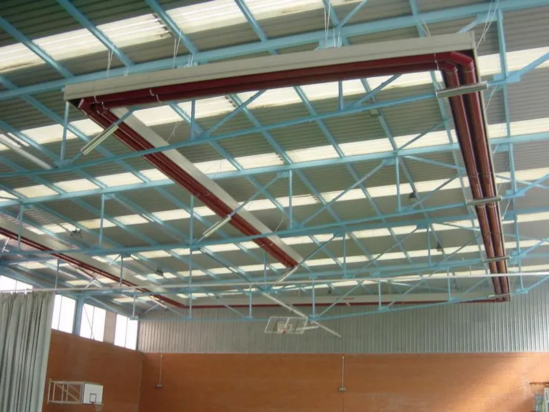 Calefacción de polideportivo en Polideportivo Ponce de León, Valladolid (2005)
