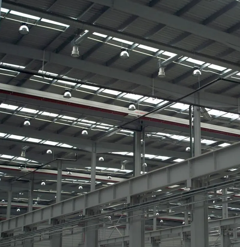 Calefacción de nave industrial en Vestas, León (2009)